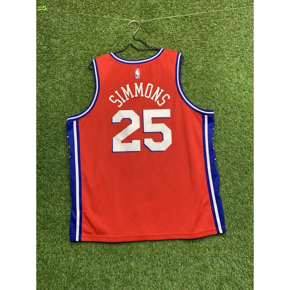Ben Simmons Philadelphia 76ers Nike Jersey Mens Size 56 Dri-Fit 2XL #25 Sports